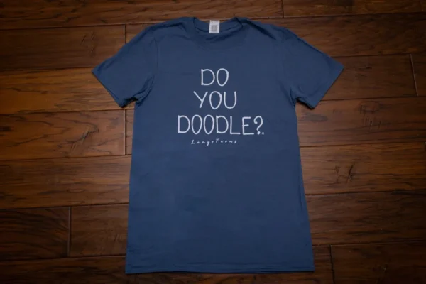 Do You Doodle T Shirt in Blue Color