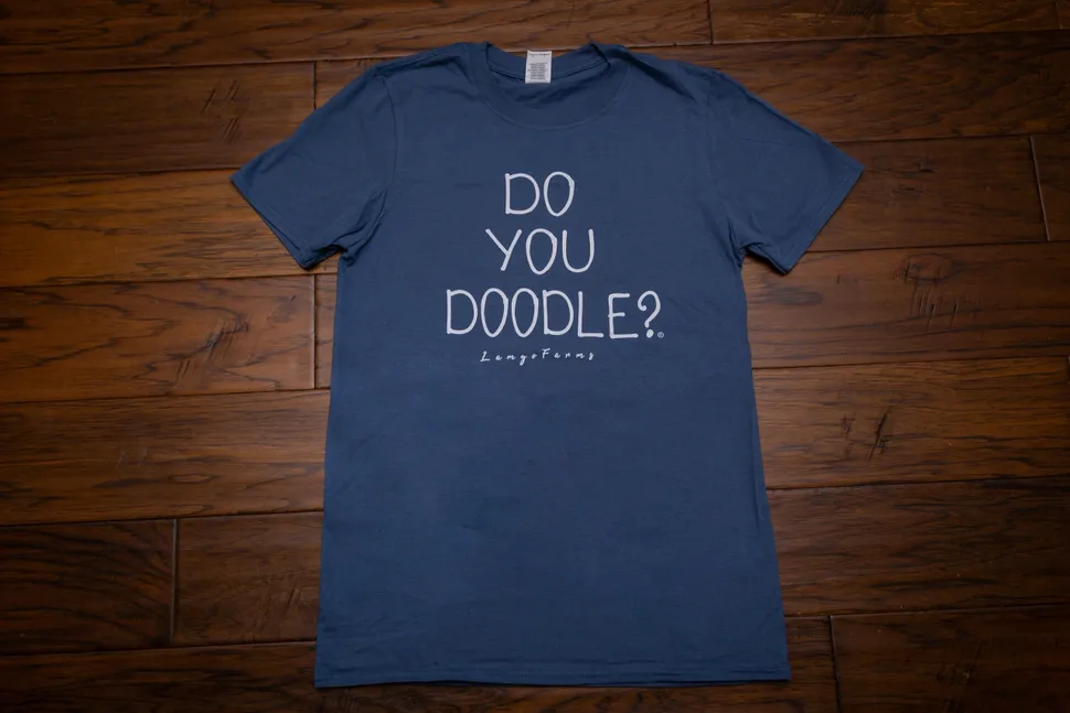 Do You Doodle T Shirt in Blue Color