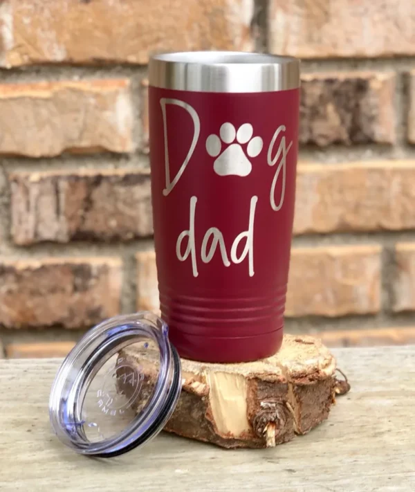 Dog Dad Thermal Tumbler 20 and 30 oz with Straw