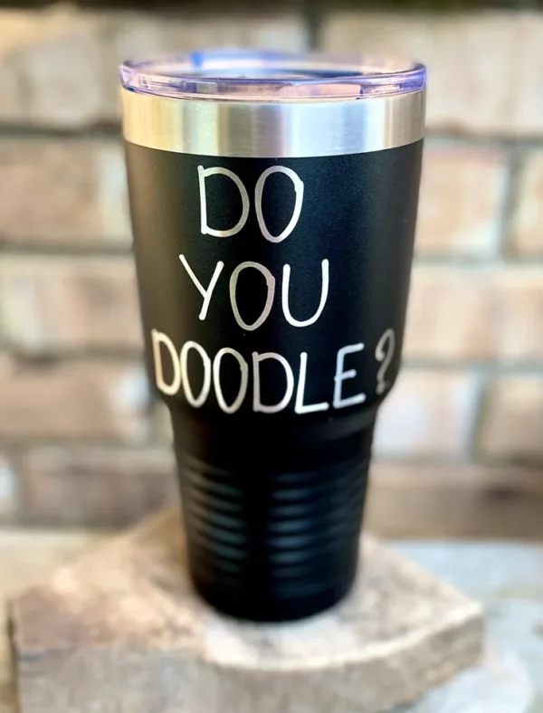 Do You Doodle Thermal Cup in Black Color